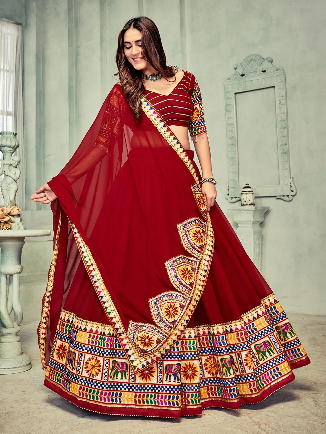 Navratri Special Georgette Lehenga Choli By Nsf  Wholesale Clothing Distributors In India
